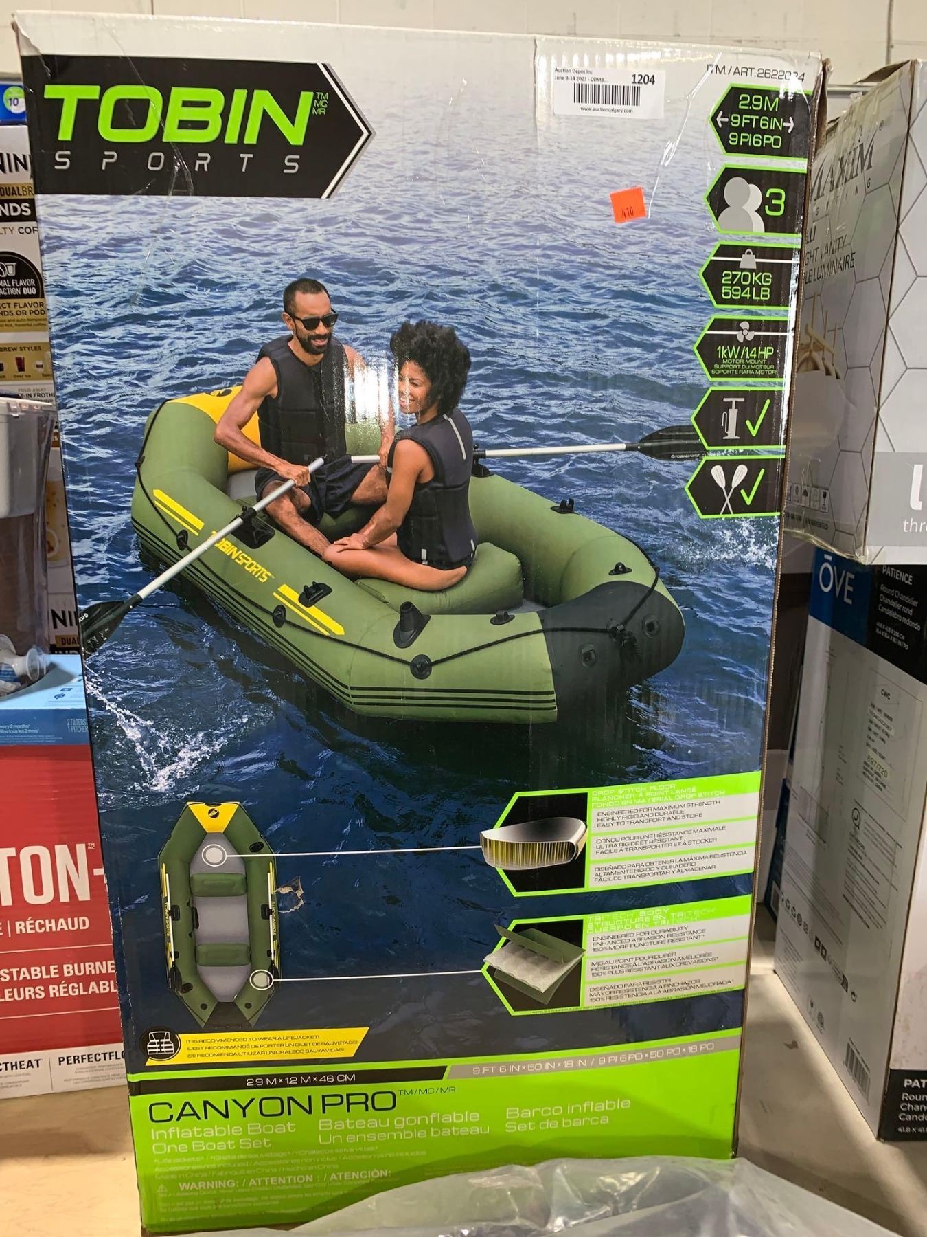 3 Man Inflatable Raft Tobin Sports Canyon Pro 3-person Inflatable Raft Set