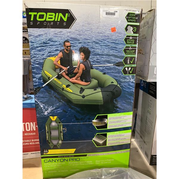Tobin Sports Canyon Pro 3-person Inflatable Raft Set