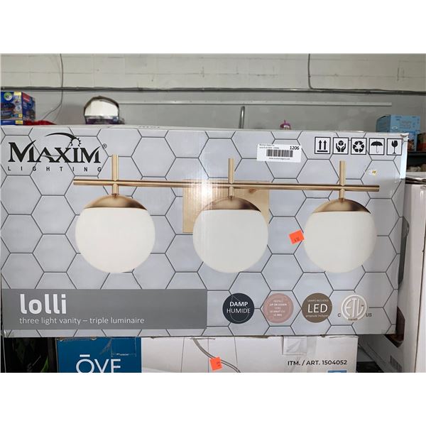Maxam Lighting Lolli 3 Light Vanity Light