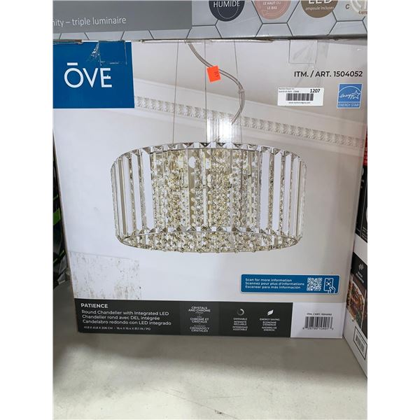 Ove Patience Round Chandelier w/ Integrated LED 16.4"x16.4"x81.1"