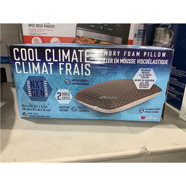 Cool Climate Memory Foam Pillow