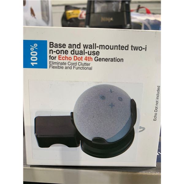 Base and Wall Mounted Two in 1 Duel Use for Echo Dot 4th Generation