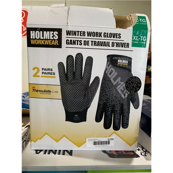 Holmes Workwear Winter Work Gloves XL 2 Pack