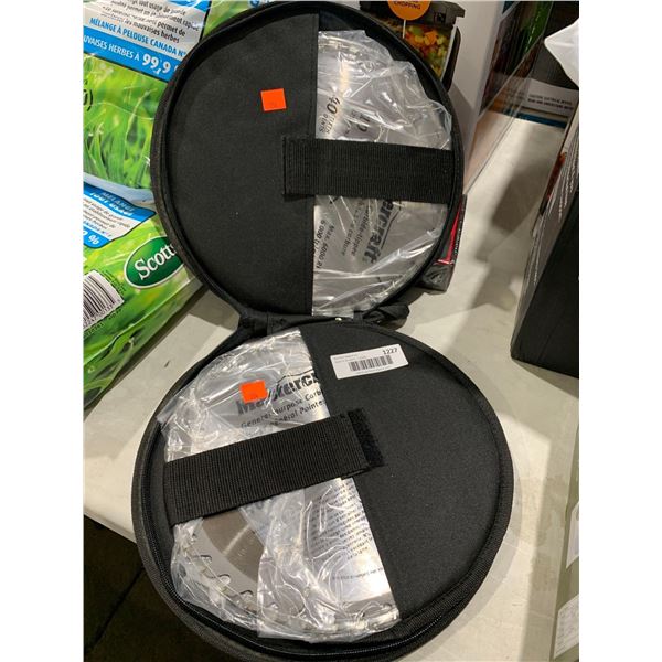 Mastercraft 10" General Purpose Carbide Tipped 40 teeth Lot of 6 Blades in Carry Case