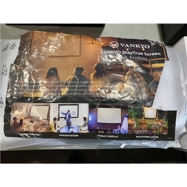 Vankyo - Staytrue 120" Portable Projector Screen - White