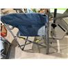 Image 3 : Timber Ridge D Frame Director’s Chair Lightweight aluminum D shape frame Flip down side table Ergo p