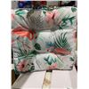 Image 4 : Lot of 2 - Style Selections Flamingo Patio Chair Cushion
