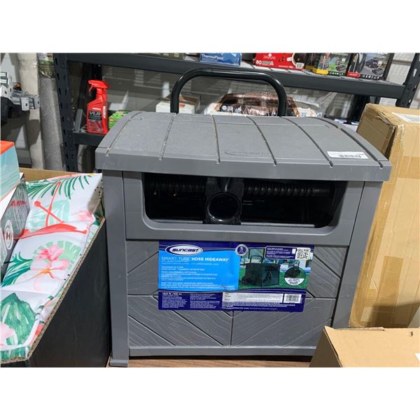 Suncast Smart Tube Hose Hideway with Brass Connectors