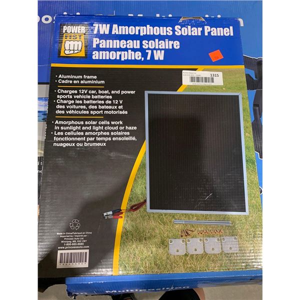 Power Fist 7W Amorphous Solar Panel