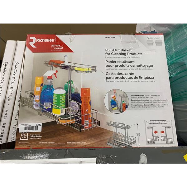 Richellieu Pull Out Basket for Cleaning Supplies
