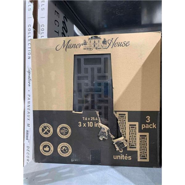 Manor House 3 Pack Back/Brown 3"x10" Register Covers