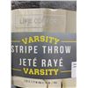 Image 2 : Life Comfort Varsity Stripe Throw 60x70"