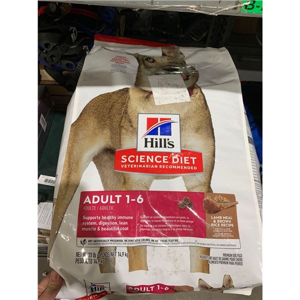 Hills Science Diet Adult 1-6 Dog Kibble 33Lbs