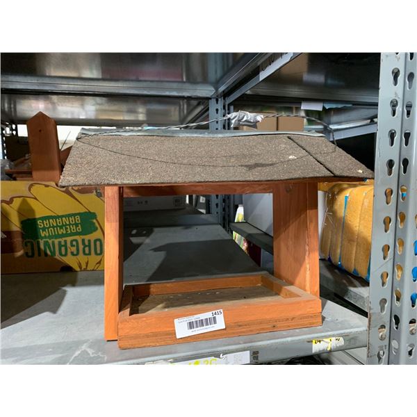 Locally Hand made Bird Feeder Wood & Shngle