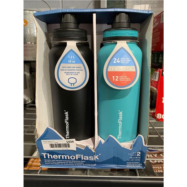 Thermoflask Set of 2 40Oz Insulated Water Bottles