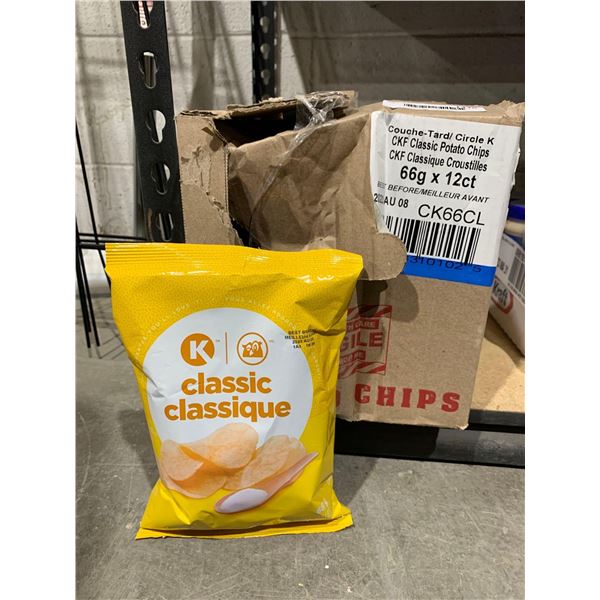Circle K Classic Potato Chips 12x66g