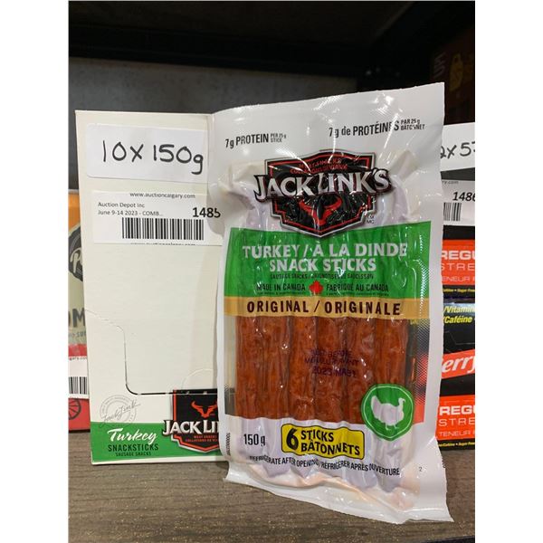 Jack Links Turkey Snack Sticks 10x150g