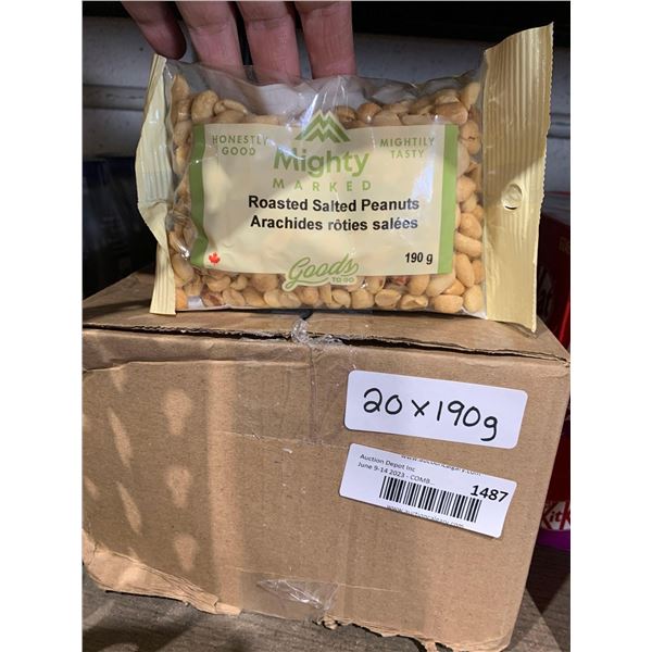 Mighty Marked Roasted Salted Peanuts 20x190g