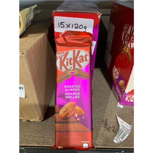 Nestle KitKat Roasted Almond Chocolate Bar 15 x 120g