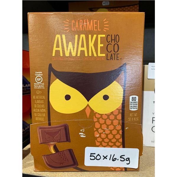 Awake Chocolate Bites Caramel 50 Count