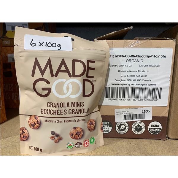 Made Good Chocolate Chip Granola Minis  6x100g