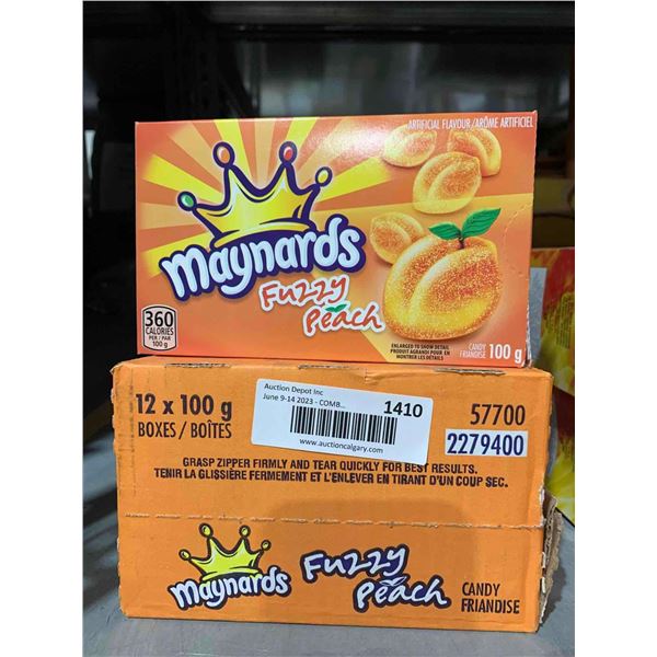 Maynards Fuzzy Peach Candy 12 x 100g