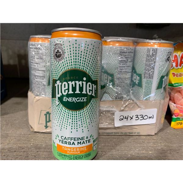 Perrier Caffeine & Yerba Mate Energy Drink - Tangerine 24x330ml