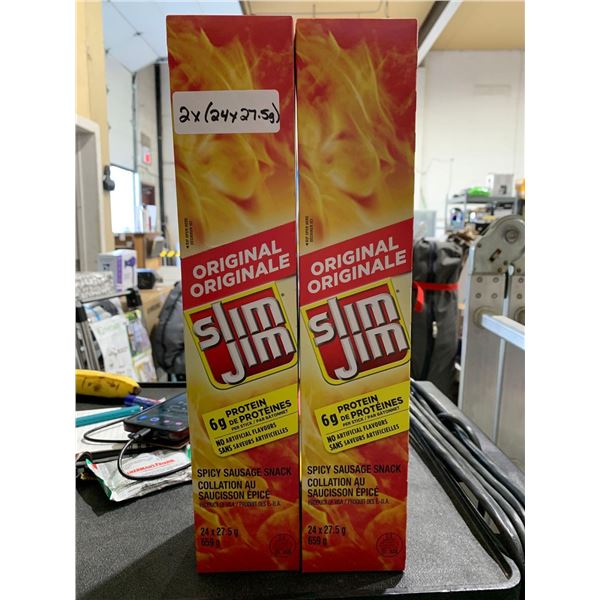 Slim Jim Original Sausage Snacks 2x(24 x 27.5g)