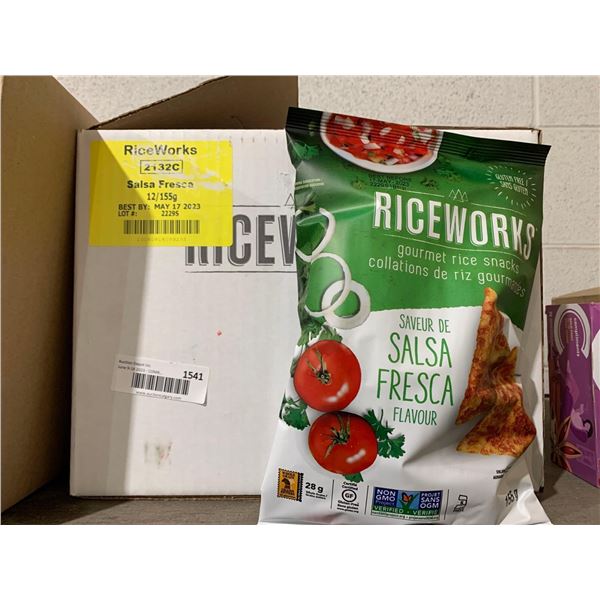RiceWorks Gourmet Rice Snacks Salsa Fresca Flavor 12 x 155g