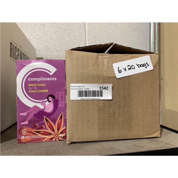 Compliments Bold Chai Tea 6x20 Bags