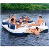 Image 10 : Tobin Sports 7-person Seas the Day Giant Inflatable Island (3.92mx3.08m) with 6 cup holders & 2 buil