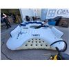 Image 2 : Tobin Sports 7-person Seas the Day Giant Inflatable Island (3.92mx3.08m) with 6 cup holders & 2 buil