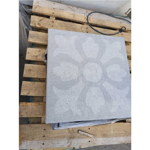 Lot of 2 2'x2' Decorative Garden Stones