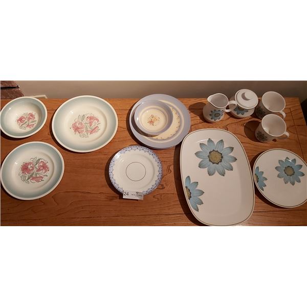 Assorted China including Noritake, Newhall, Chess & Susie Cooper "Tiger Lily Green"