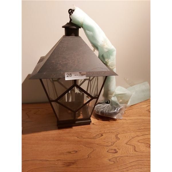 Vintage Looking Electric 3 Light Candalabra  11" W x 18" H