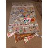 Image 1 : Large Blanket with girl Guide Badges, Books, Pennants
