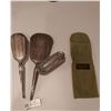 Image 2 : Sterling Silver Vanity Set, Mirror, Brush & Clothes Brush