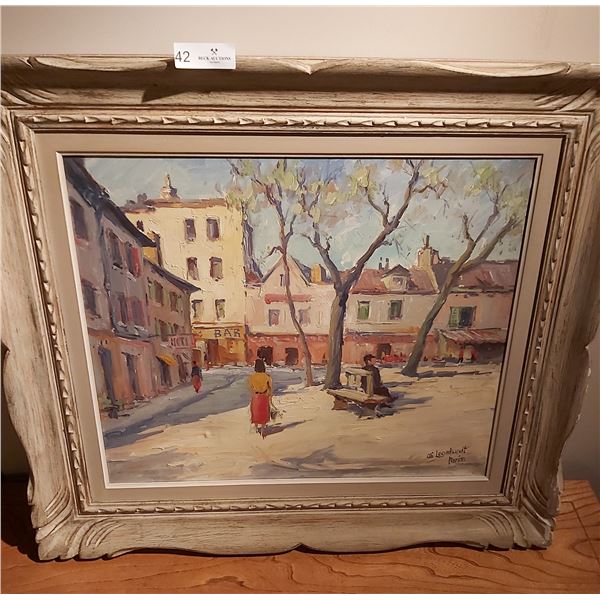 Oil Painting on Canvas, Artist - Ali Leonhardt 32 3/8 W 28 1/2 H