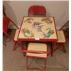 Image 1 : Childrens Table with 4 folding Chairs