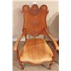 Image 1 : Victorian Men's Arm Chair with Book-Match Veneer Back