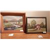 Image 1 : 2 Painting Country Scenes.  Artist H. Probert