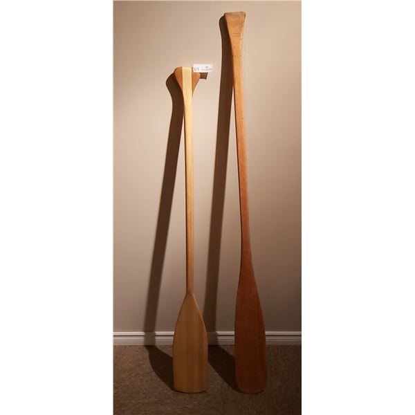 2 Wooden Oars