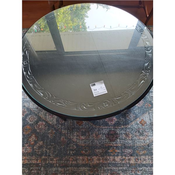 Wooden & Glass Coffee Table