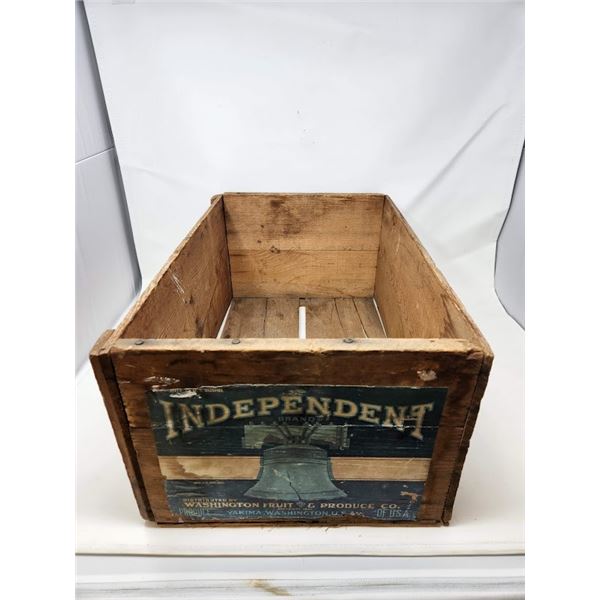 Antique wooden fruit box