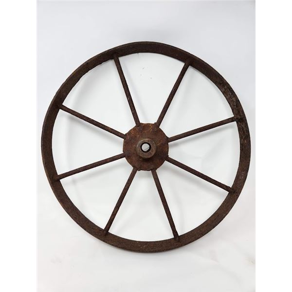 Antique metal wheel