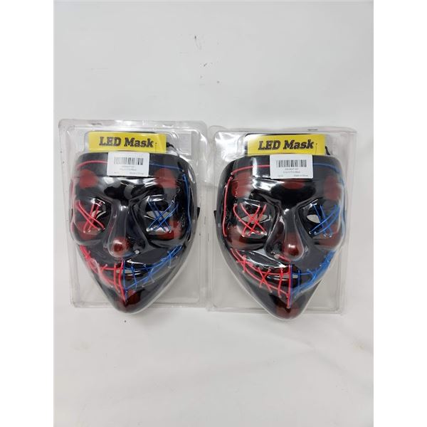 LED light up face masks