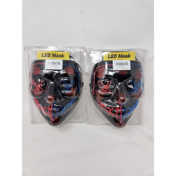 LED light up face masks