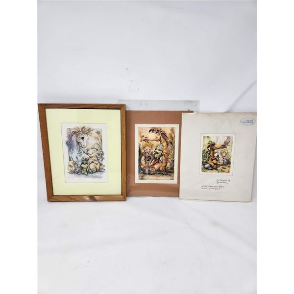 3 Numbered Jody Bergsma prints