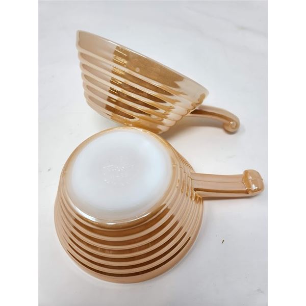 2 Vintage Fire-King Soup Bowls