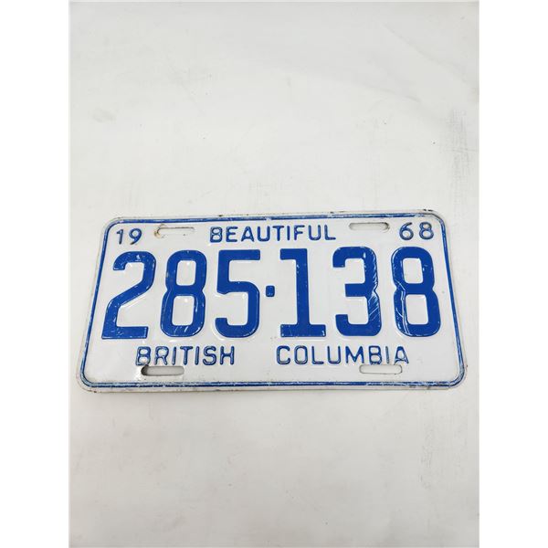 Vintage BC License Plate 5